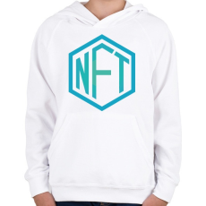 PRINTFASHION NFT - non fungible token - Gyerek kapucnis pulóver - Fehér