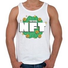 PRINTFASHION NFT vagyok - non fungibe token - Férfi atléta - Fehér