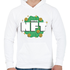 PRINTFASHION NFT vagyok - non fungibe token - Férfi kapucnis pulóver - Fehér