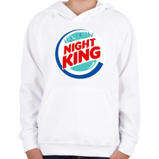 PRINTFASHION Nigh King - Gyerek kapucnis pulóver - Fehér gyerek pulóver, kardigán