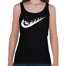 PRINTFASHION nike márkaparódia fehér - Női atléta - Fekete