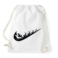 PRINTFASHION nike márkaparódia fekete - Sportzsák, Tornazsák - Fehér tornazsák