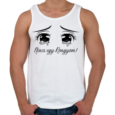 PRINTFASHION Nincs egy rongyom! - Férfi atléta - Fehér atléta, trikó