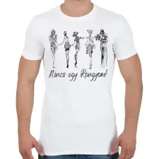 PRINTFASHION Nincs egy rongyom! - Férfi póló - Fehér férfi póló