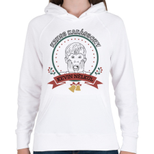 PRINTFASHION Nincs karácsony Kevin nélkül - Női kapucnis pulóver - Fehér női pulóver, kardigán