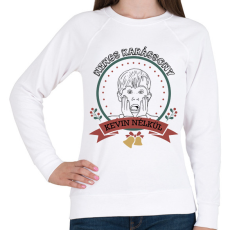 PRINTFASHION Nincs karácsony Kevin nélkül - Női pulóver - Fehér