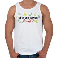 PRINTFASHION Nincs kisebb? - Férfi atléta - Fehér
