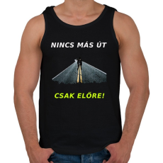 PRINTFASHION NINCS MÁS ÚT - Férfi atléta - Fekete