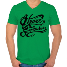 PRINTFASHION Nincs megállás - Férfi V-nyakú póló - Zöld