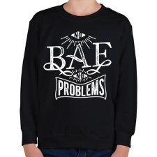 PRINTFASHION Nincs nő, nincs gond - Gyerek pulóver - Fekete gyerek pulóver, kardigán