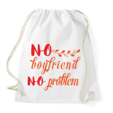 PRINTFASHION Nincs pasi, nincs gond - Sportzsák, Tornazsák - Fehér tornazsák