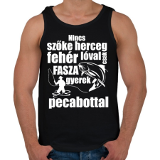 PRINTFASHION Nincs szőke herceg - Férfi atléta - Fekete atléta, trikó