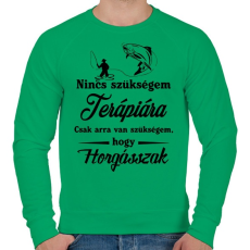 PRINTFASHION Nincs szükségem..  - Férfi pulóver - Zöld