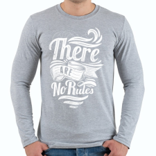 PRINTFASHION Nincsenek szabályok - Férfi hosszú ujjú póló - Sport szürke férfi póló