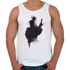 PRINTFASHION Ninja árnyékharcos - Férfi atléta - Fehér