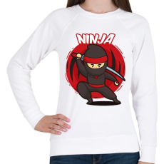 PRINTFASHION Ninja - Női pulóver - Fehér