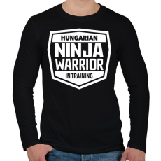 PRINTFASHION Ninja Warrior - Férfi hosszú ujjú póló - Fekete