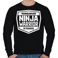 PRINTFASHION Ninja Warrior - Férfi pulóver - Fekete