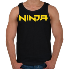 PRINTFASHION Ninja - Yellow - Férfi atléta - Fekete atléta, trikó