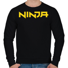PRINTFASHION Ninja - Yellow - Férfi pulóver - Fekete férfi pulóver, kardigán