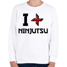 PRINTFASHION NINJUTSU - Gyerek pulóver - Fehér