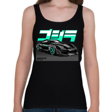 PRINTFASHION Nissan 35GT-RR - Női atléta - Fekete