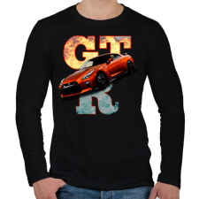 PRINTFASHION nissan gtr - Férfi hosszú ujjú póló - Fekete férfi póló