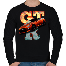 PRINTFASHION nissan gtr - Férfi pulóver - Fekete