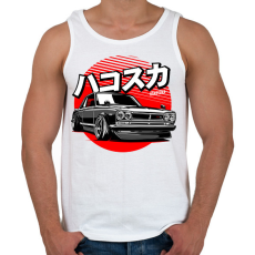 PRINTFASHION NISSAN SKYLINE GT-R  - Férfi atléta - Fehér