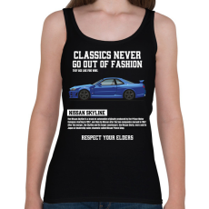 PRINTFASHION Nissan Skyline - Női atléta - Fekete