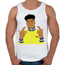 PRINTFASHION Nle choppa - Férfi atléta - Fehér atléta, trikó