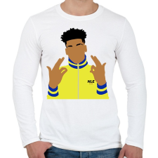 PRINTFASHION Nle choppa - Férfi hosszú ujjú póló - Fehér férfi póló