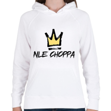 PRINTFASHION NLE choppa - Női kapucnis pulóver - Fehér