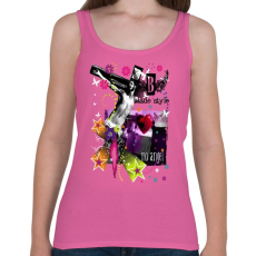 PRINTFASHION NO ANGEL - Női atléta - Rózsaszín