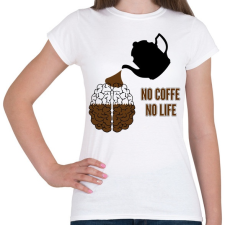 PRINTFASHION no coffe - Női póló - Fehér női póló