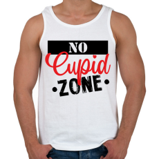 PRINTFASHION No Cupid zone - Férfi atléta - Fehér
