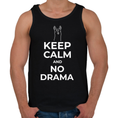 PRINTFASHION NO DRAMA - Férfi atléta - Fekete