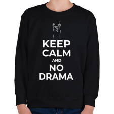 PRINTFASHION NO DRAMA - Gyerek pulóver - Fekete gyerek pulóver, kardigán