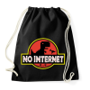 PRINTFASHION No internet - Sportzsák, Tornazsák - Fekete