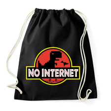 PRINTFASHION No internet - Sportzsák, Tornazsák - Fekete tornazsák