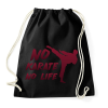 PRINTFASHION No karate no life - Sportzsák, Tornazsák - Fekete