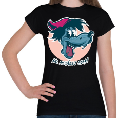 PRINTFASHION No, megállj csak! - Női póló - Fekete