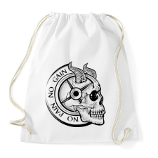 PRINTFASHION No Pain No Gain - Sportzsák, Tornazsák - Fehér tornazsák