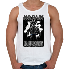 PRINTFASHION no pain no super saiyan  - Férfi atléta - Fehér atléta, trikó