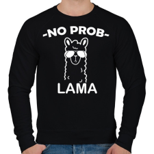 PRINTFASHION No problama - Férfi pulóver - Fekete férfi pulóver, kardigán