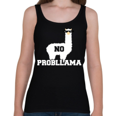 PRINTFASHION No probLama - Női atléta - Fekete