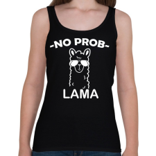PRINTFASHION No problama - Női atléta - Fekete női trikó
