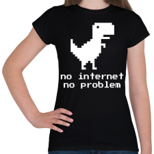 PRINTFASHION No problem - Női póló - Fekete női póló