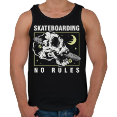 PRINTFASHION No rules  - Férfi atléta - Fekete