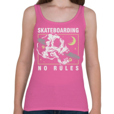 PRINTFASHION No rules  - Női atléta - Rózsaszín női trikó